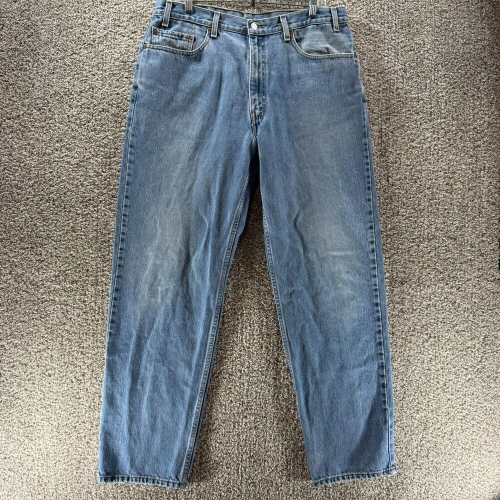 Vintage Levis Jeans Men 38x32 Blue Denim Pants 550 Relaxed Y2K 2000 Adult Casual